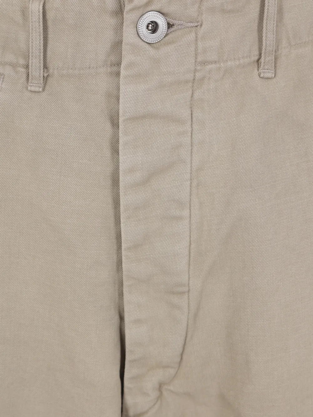 A.PRESSE Katoenen gabardine pantalon Beige