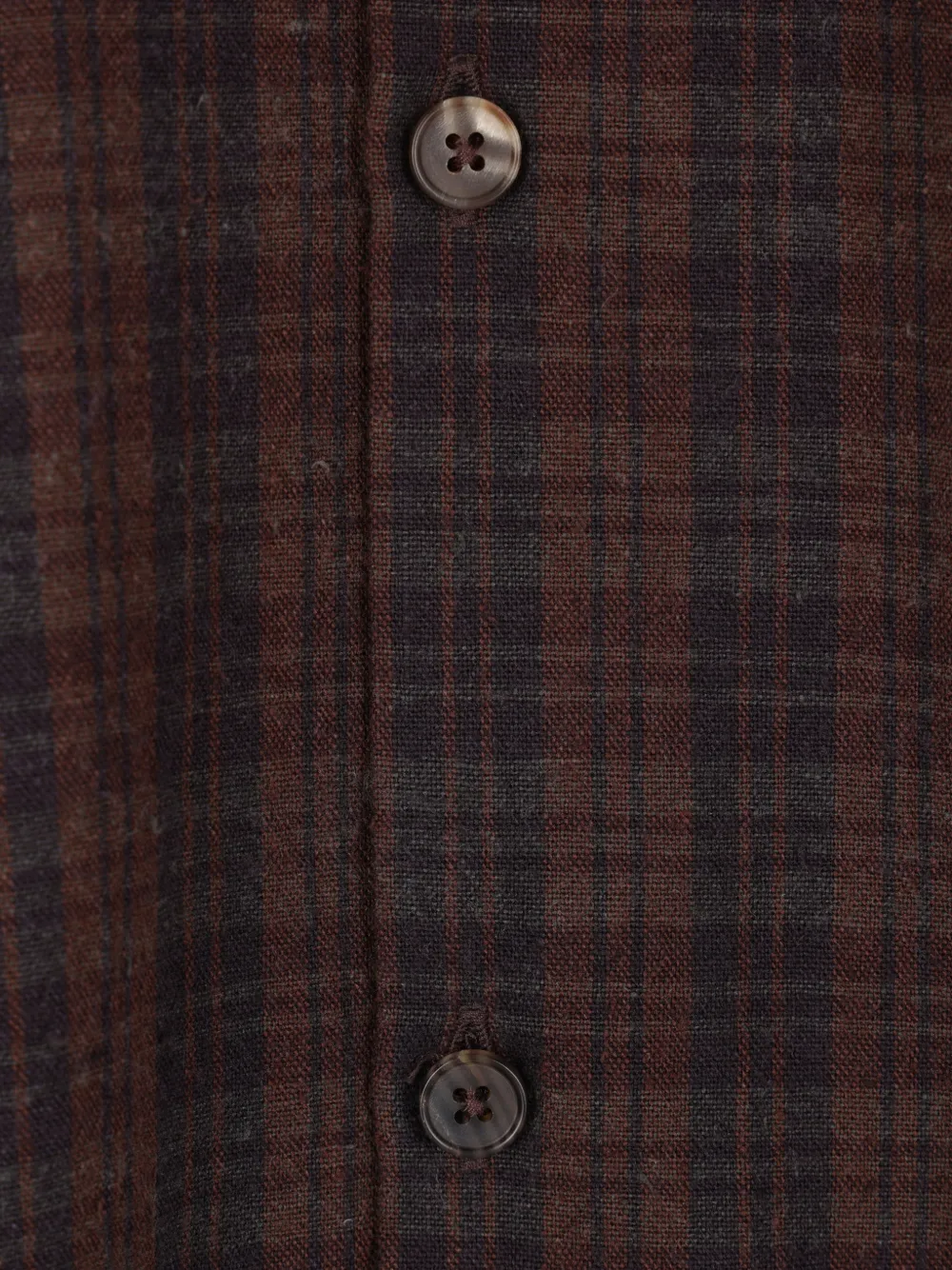 A.PRESSE check-pattern slub-silk shirt Bruin