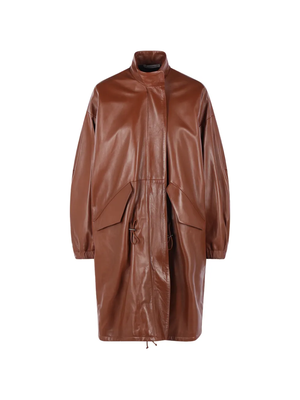 Dusan lambskin high-neck coat