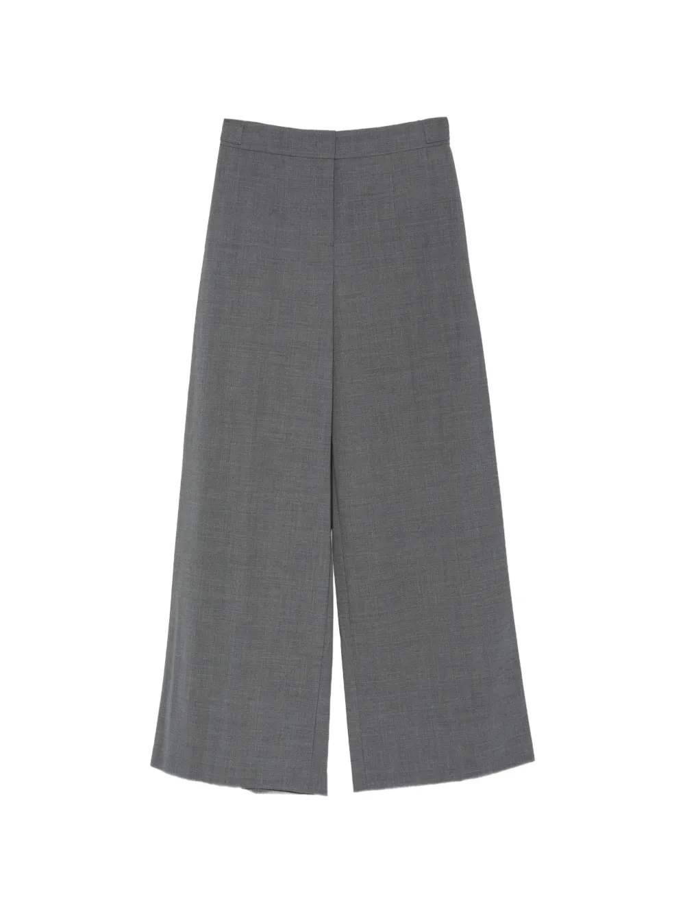 Juunj Buckled Wide-leg Trousers In Grey