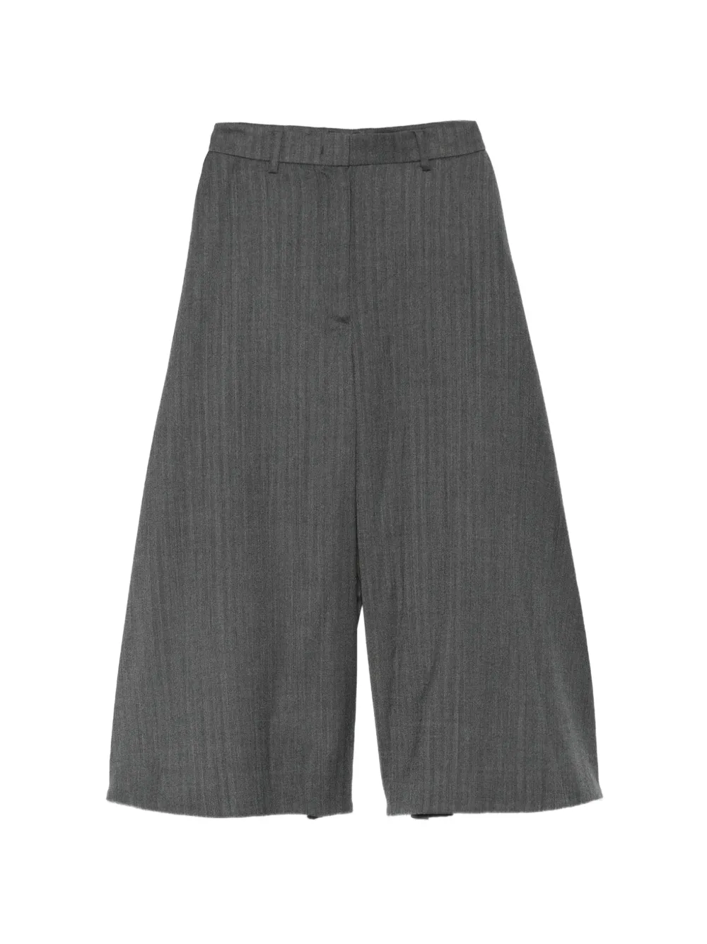 Juunj Herringbone-pattern Pleated Trousers In Grey