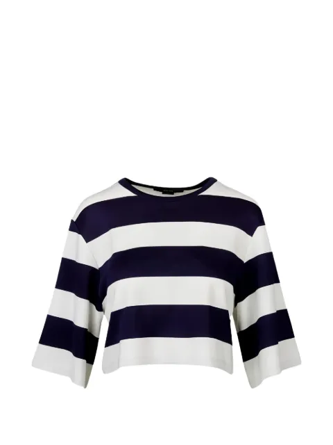 Smythe striped cropped T-shirt