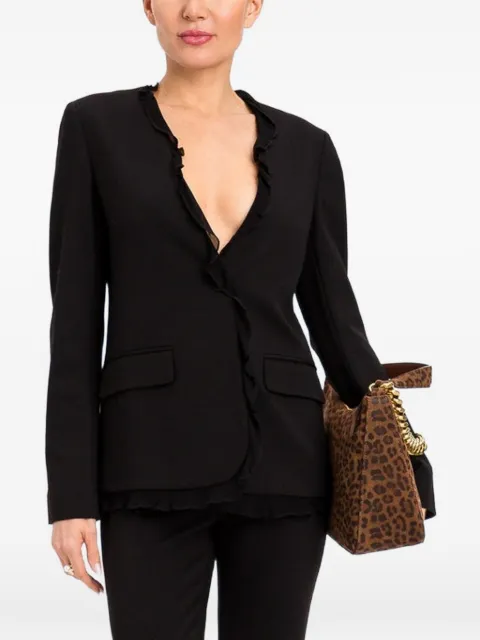 TWINSET ruffled-trim blazer