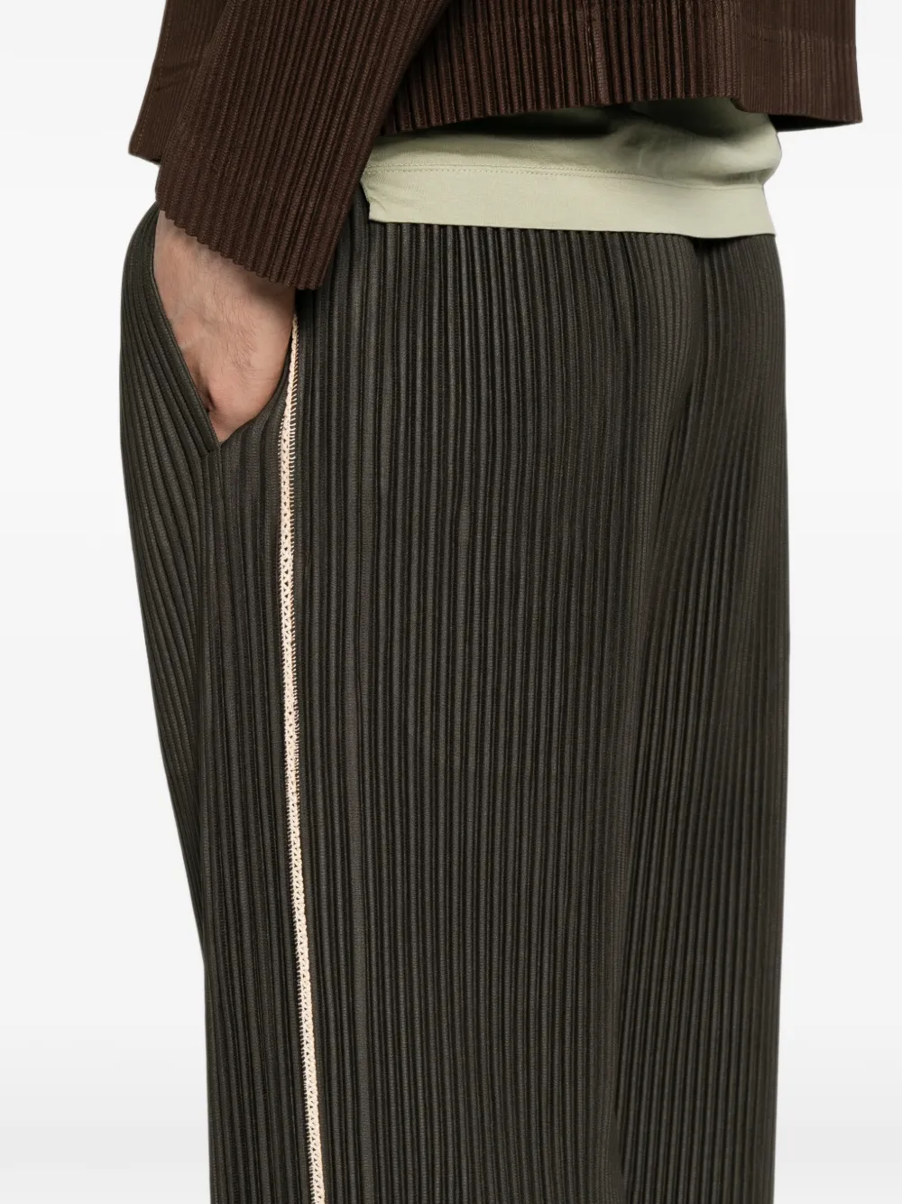 Homme Plissé Issey Miyake Cropped plooibroek Bruin