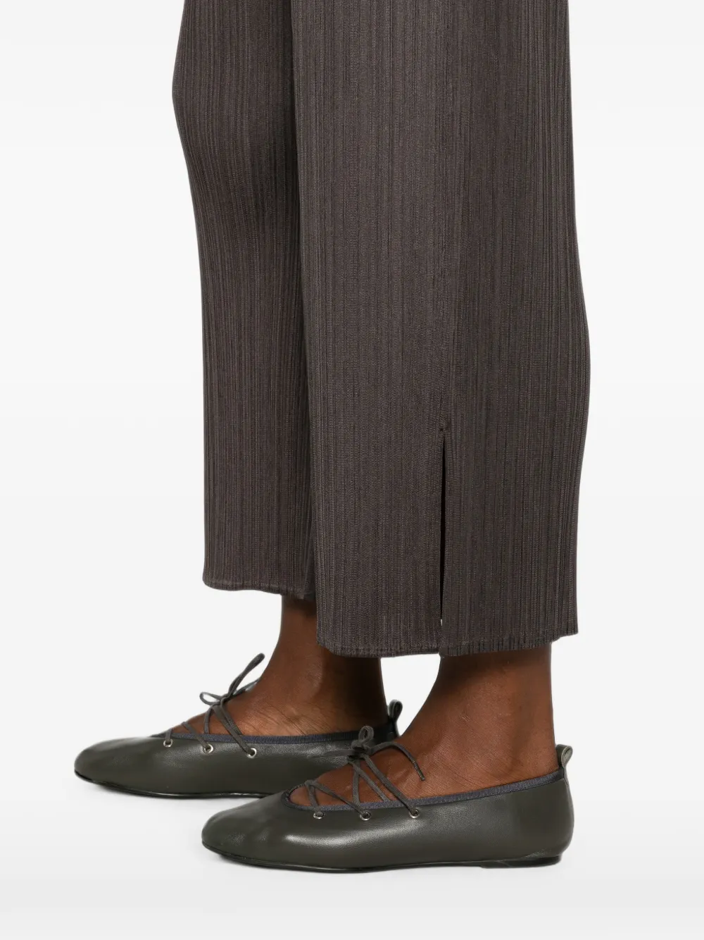 Pleats Please Issey Miyake August plooibroek met wijde pijpen Grijs