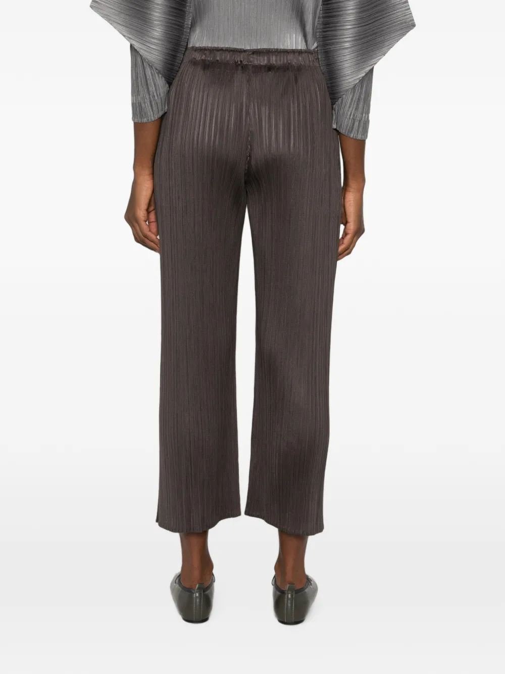 Pleats Please Issey Miyake August plooibroek met wijde pijpen Grijs