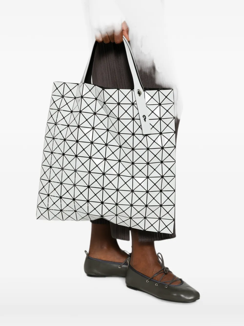 Bao Issey Miyake Prism Gloss geometrische shopper Grijs