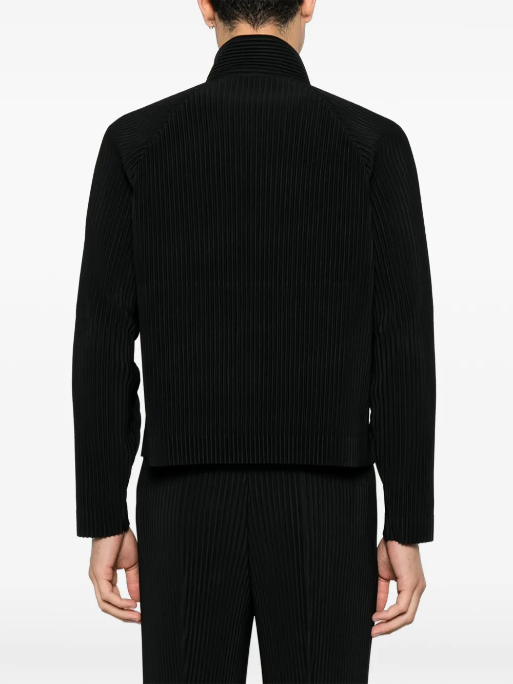 Homme Plissé Issey Miyake Trui met plissé effect Zwart