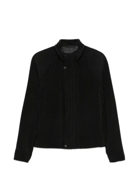 Homme Plissé Issey Miyake pleated high-neck jacket
