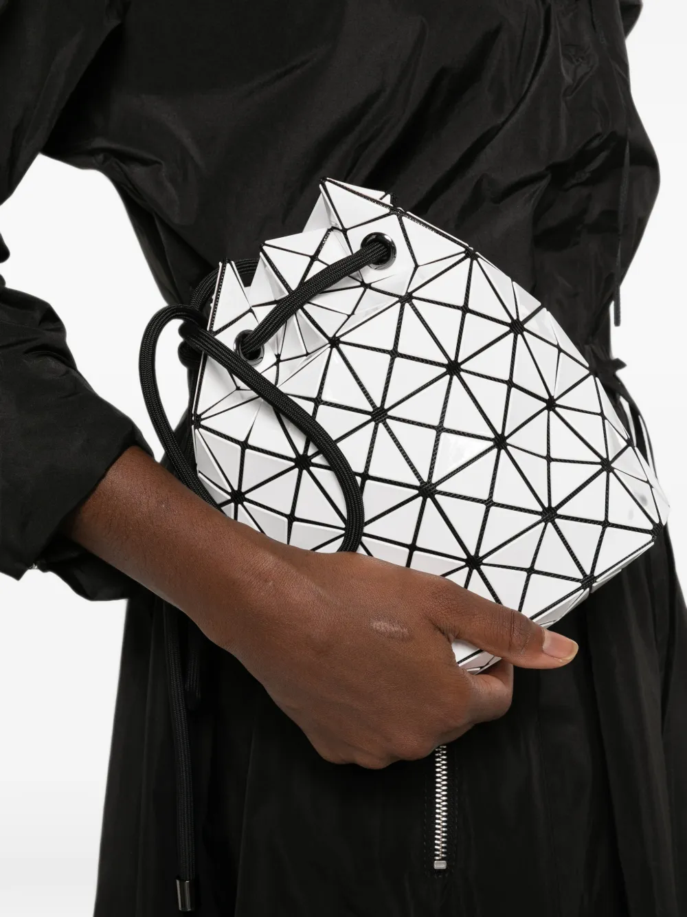 Bao Issey Miyake Bucket-tas met geometrisch patroon Wit