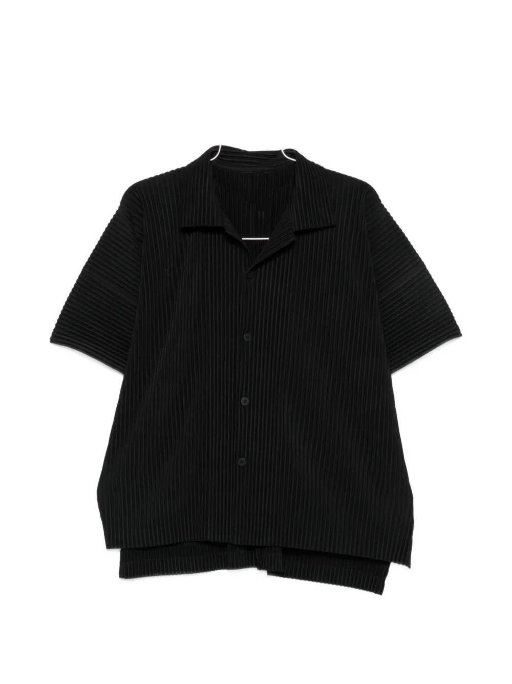 Homme Plissé Issey Miyake pleated shortsleeved shirt - Nero