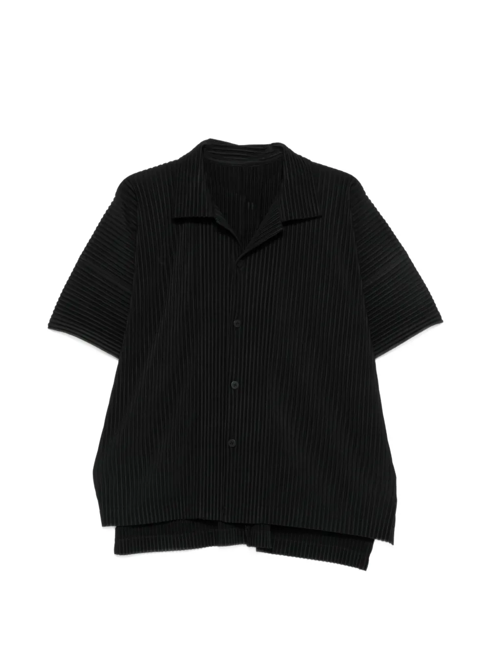 Homme Plissé Issey Miyake pleated shortsleeved shirt