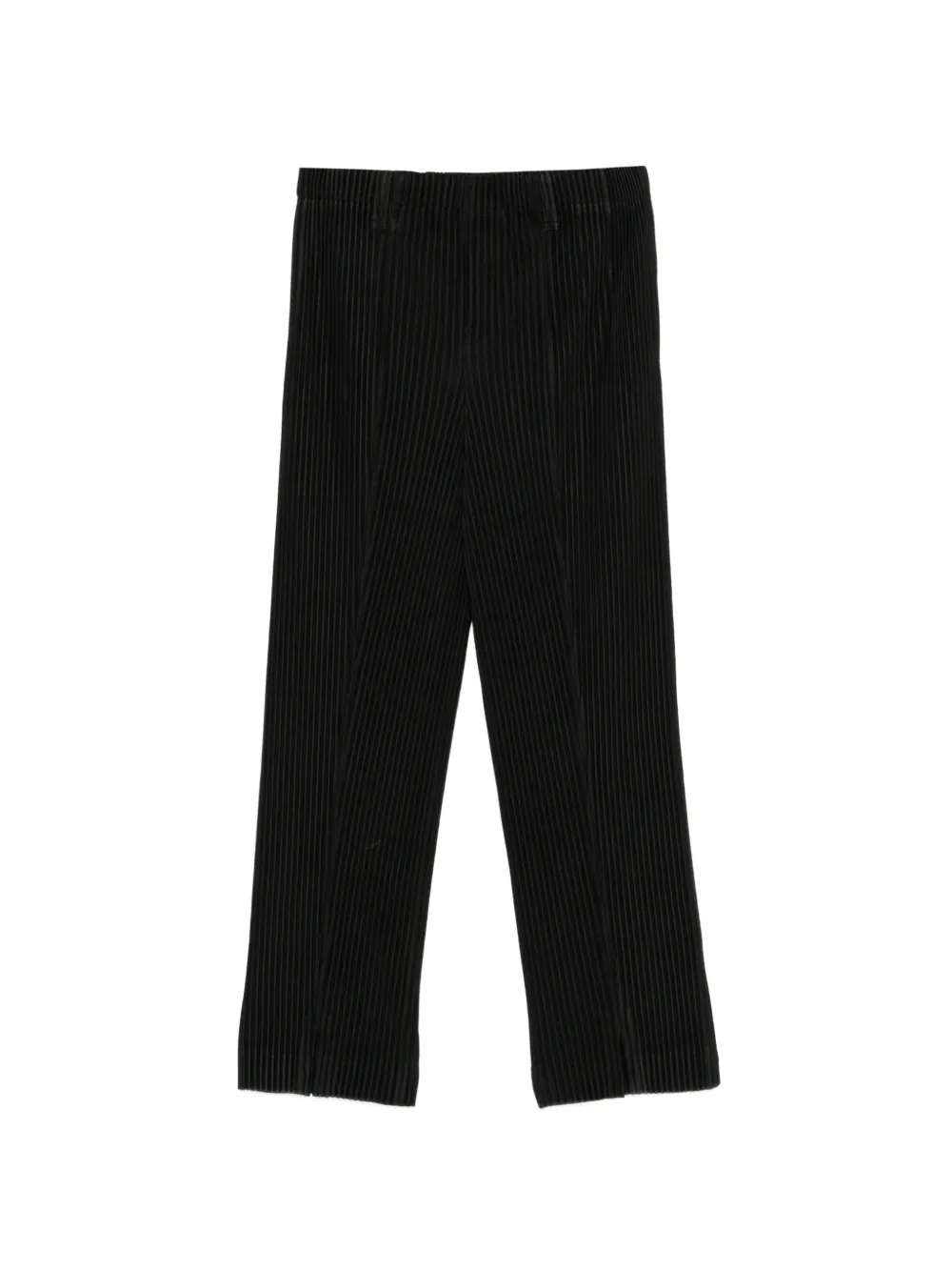Homme Plissé Issey Miyake pleated slit-hem trousers