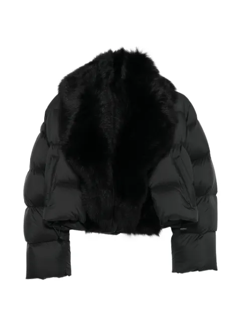 Gucci shearling-collar puffer jacket