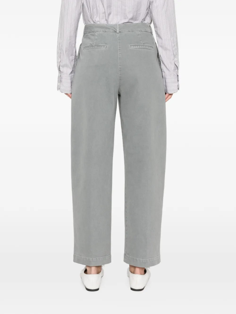 Peserico pleated straight-leg jeans Grijs