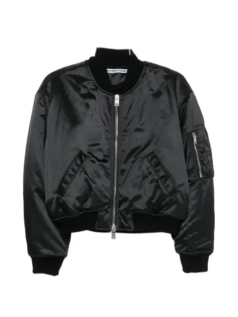 Alexander Wang satin-finish bomber jacket