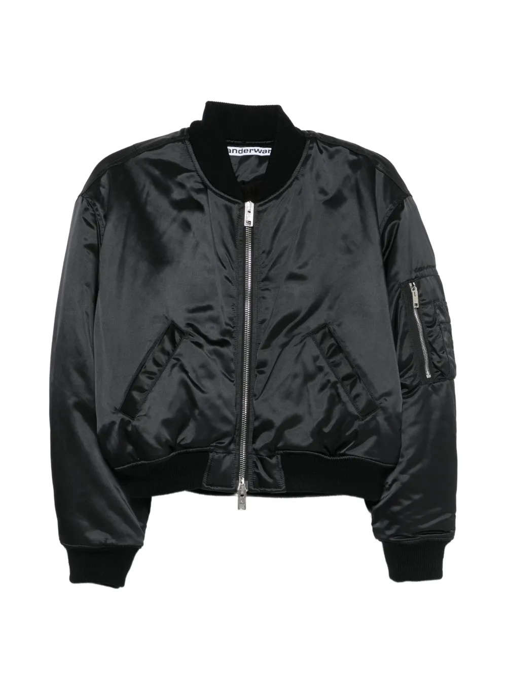 Alexander Wang satin-finish bomber jacket · XS