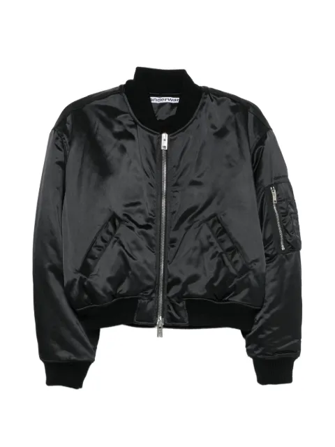 Alexander Wang satin-finish bomber jacket
