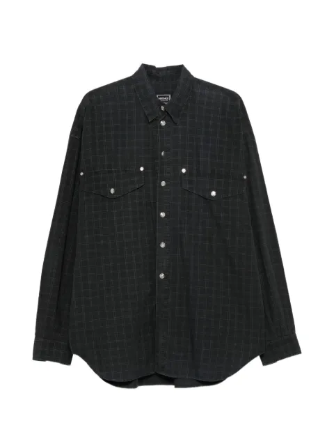 Versace Pre-Owned 1980s check-print long-sleeve shirt