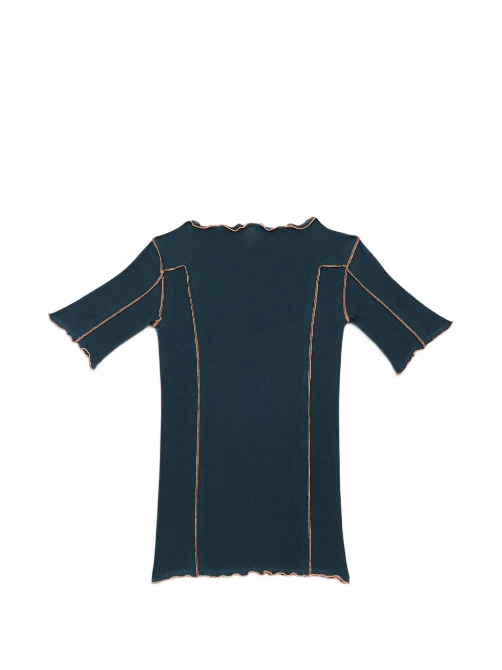 Baserange Omato overlock-stitch T-shirt Groen