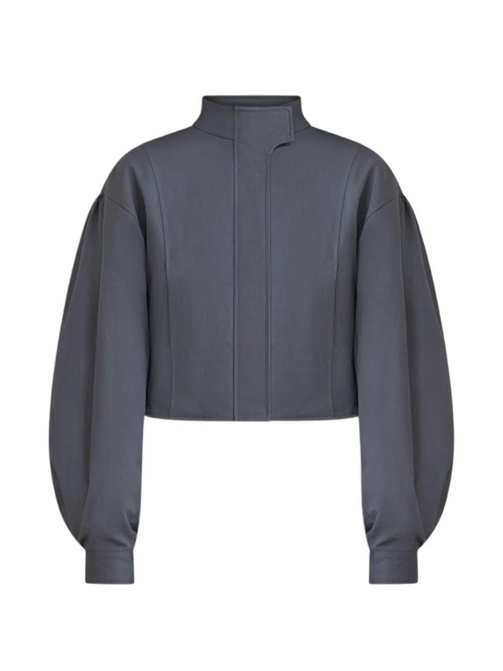 Belle Anna Globo Puff-sleeve Jacket In Grey