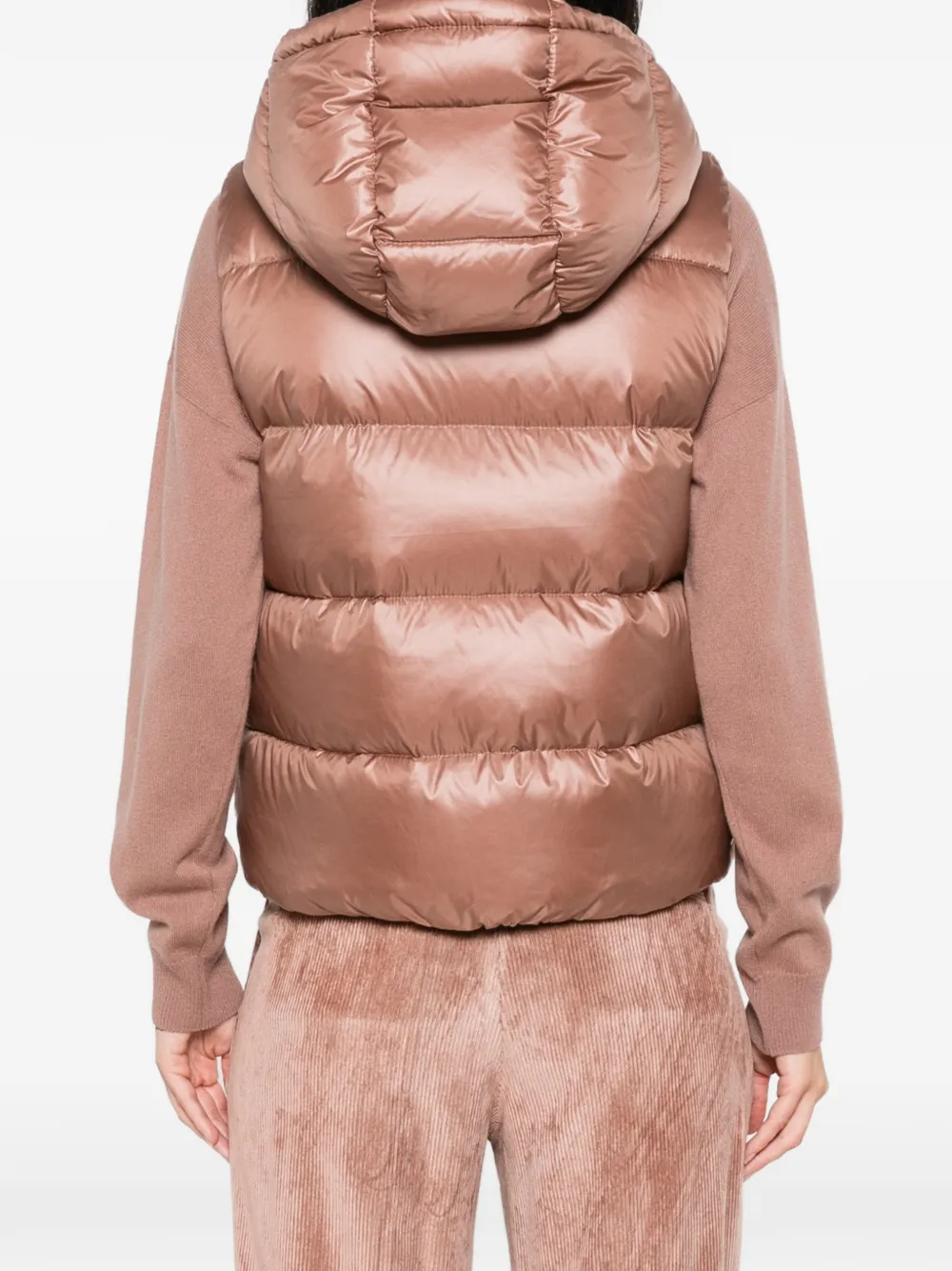 Peserico Bodywarmer met capuchon Roze