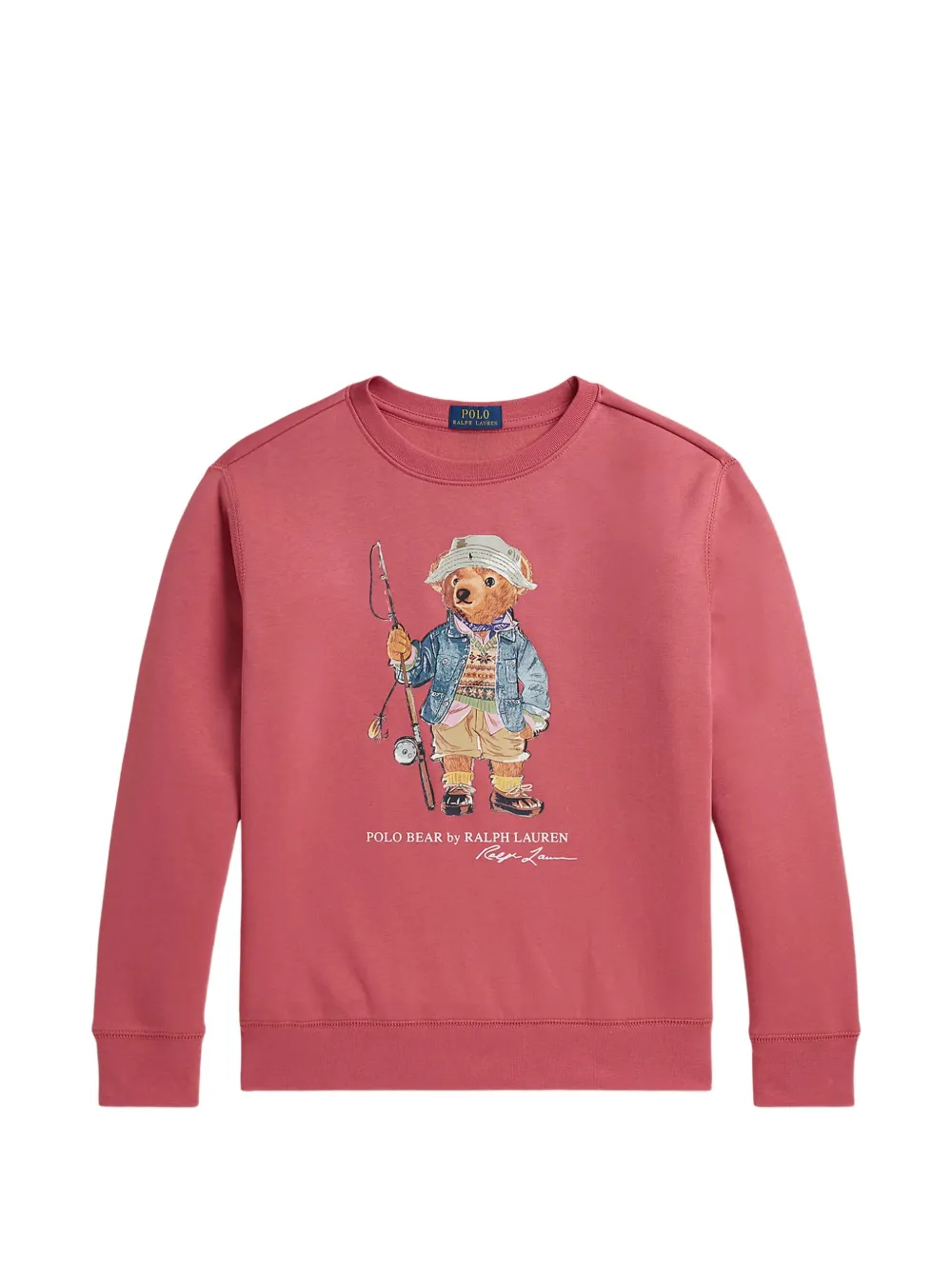 POLO RALPH LAUREN KIDS sweat à imprimé graphique - Rouge