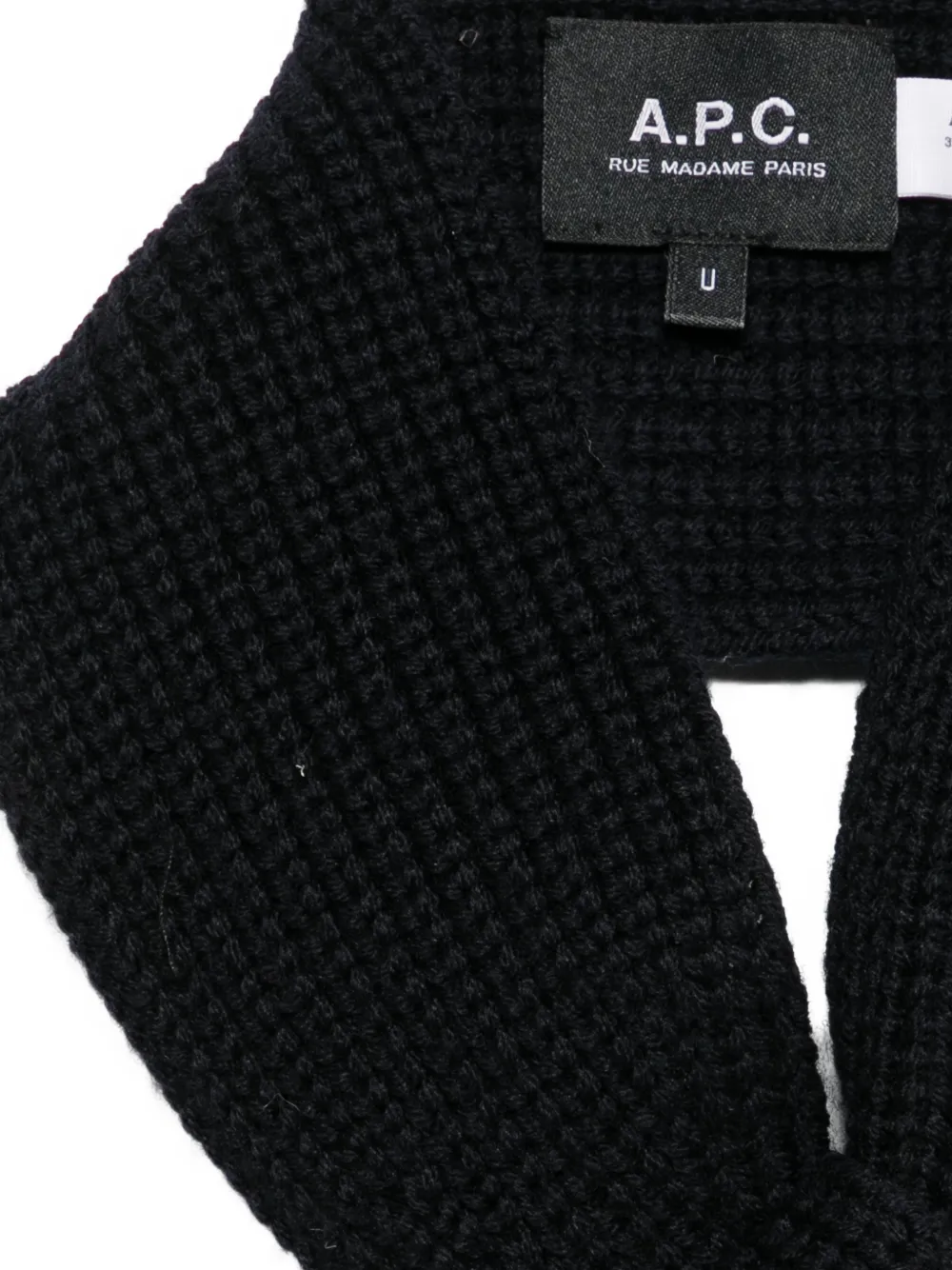 A.P.C. Luna ribgebreide sjaal Blauw