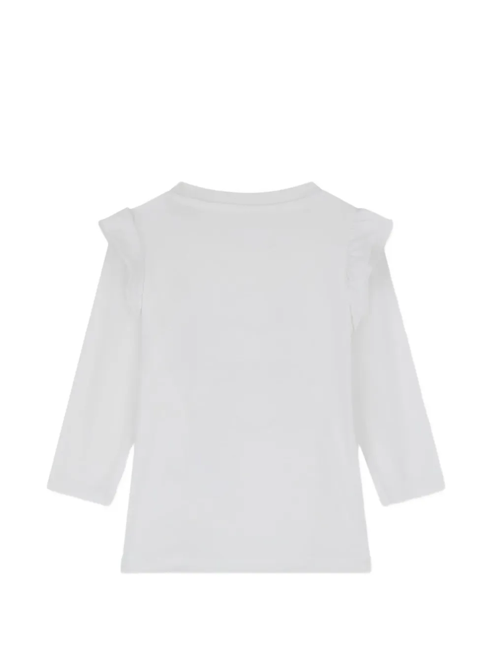 guess kids Twee T-shirten grafische print-sets met ruches afwerking Wit