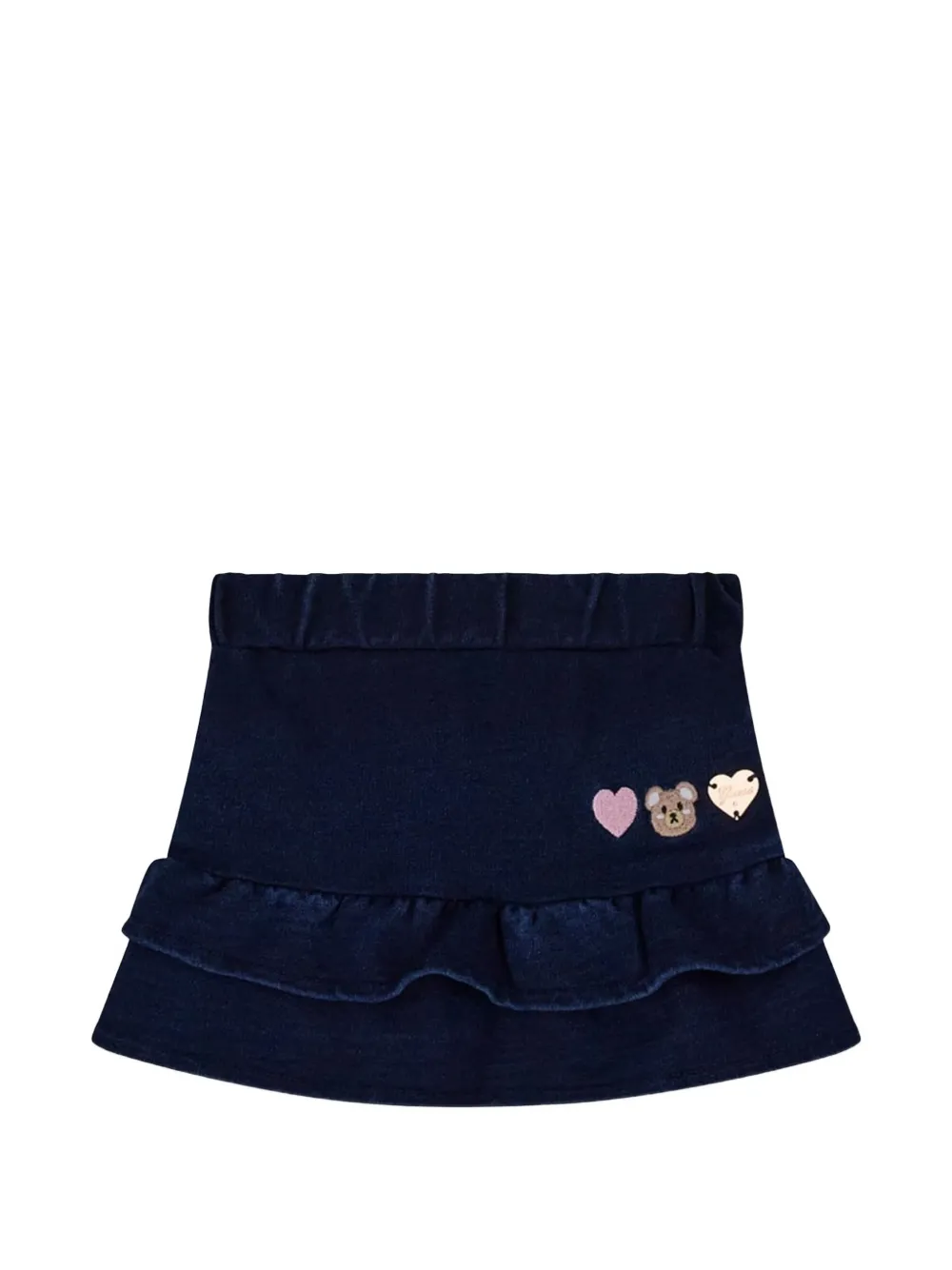 guess kids Twee T-shirten grafische print-sets met ruches afwerking Wit
