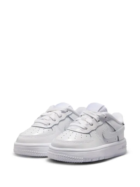 Nike Kids Force 1 Low patent-leather sneakers
