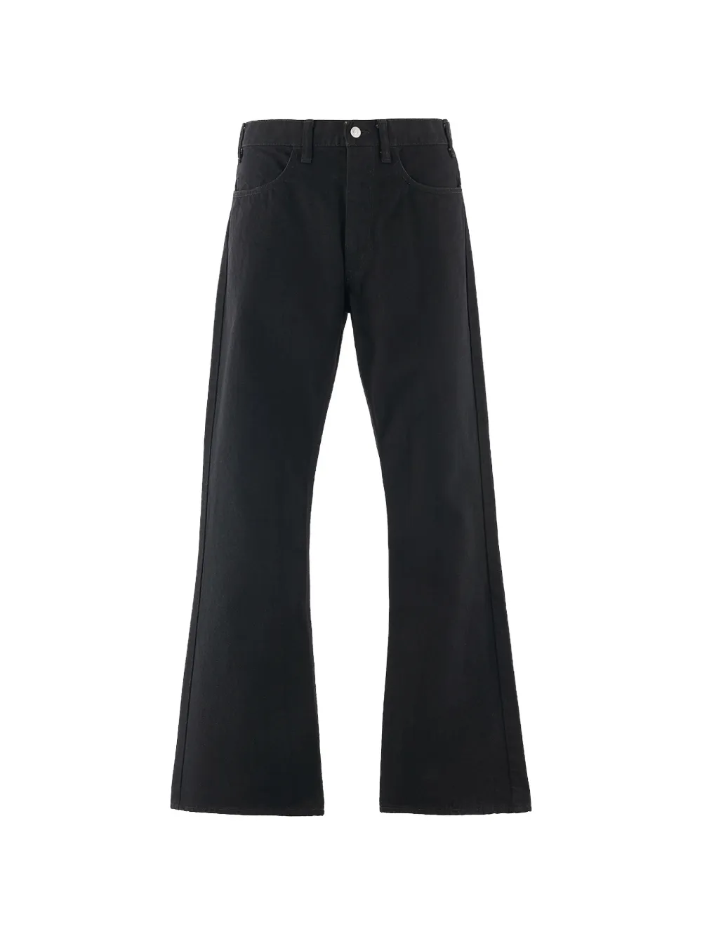 SAINT MXXXXXX logo-patch flared jeans - Nero