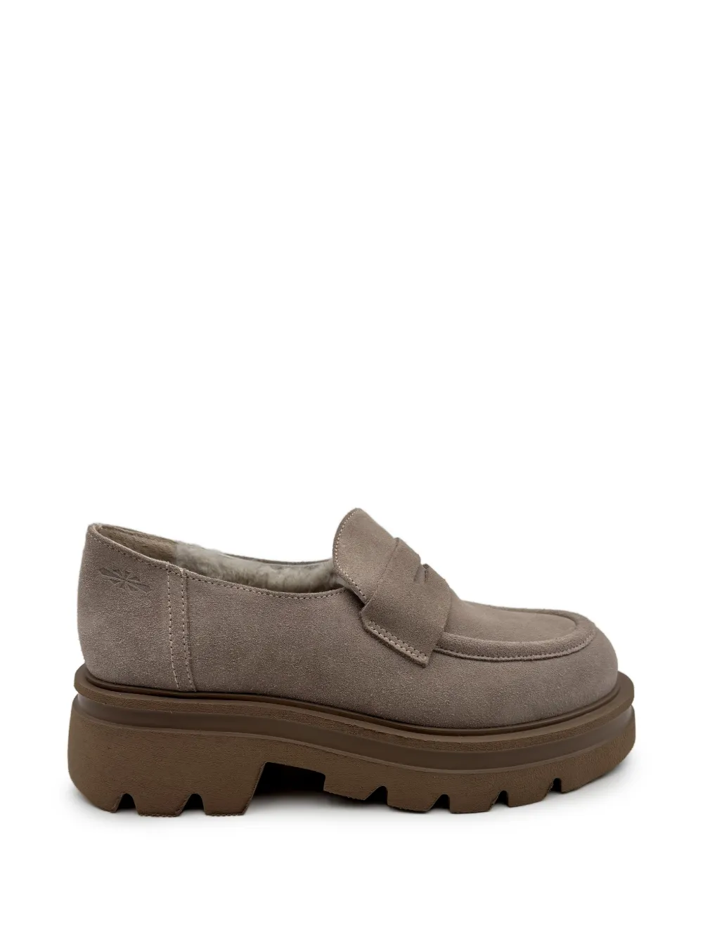 PATRIZIA BONFANTI Karo suede loafers - Marrone