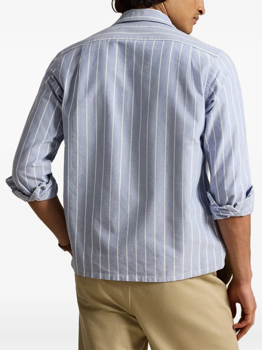 Polo Ralph Lauren Oxford gestreept overhemd met klassieke pasvorm Blauw
