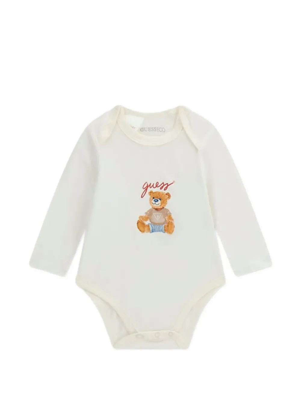 guess kids Driedelig romperset met beerprint Beige