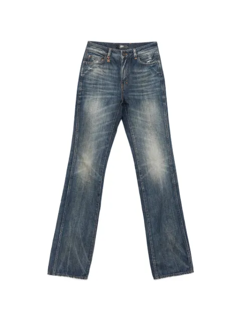 AMIRI monogram-charm whiskered straight-leg jeans