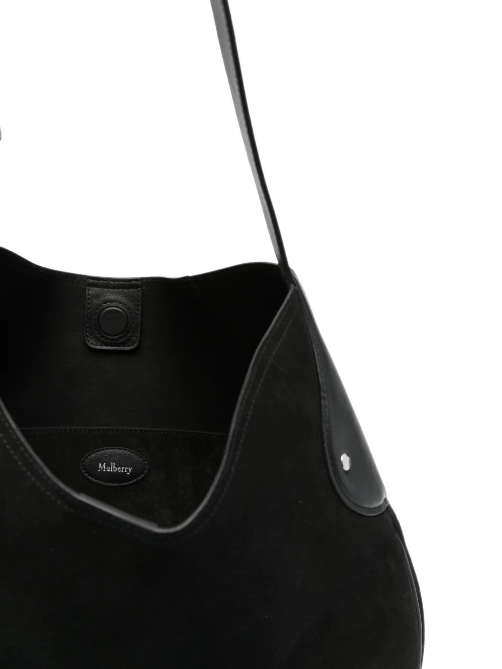 Mulberry suede leather tote bag Zwart