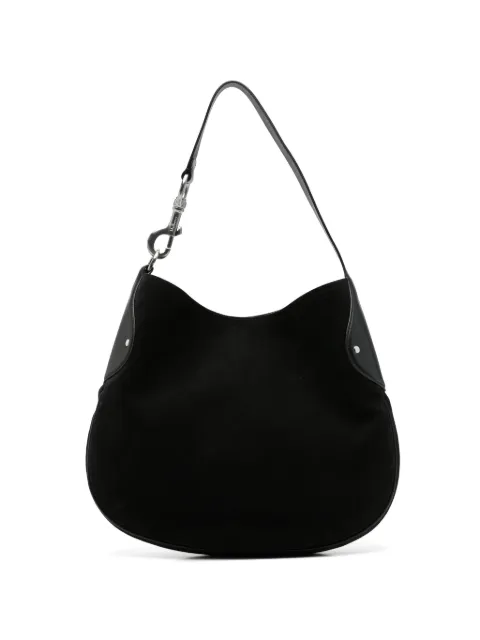 Mulberry suede leather tote bag