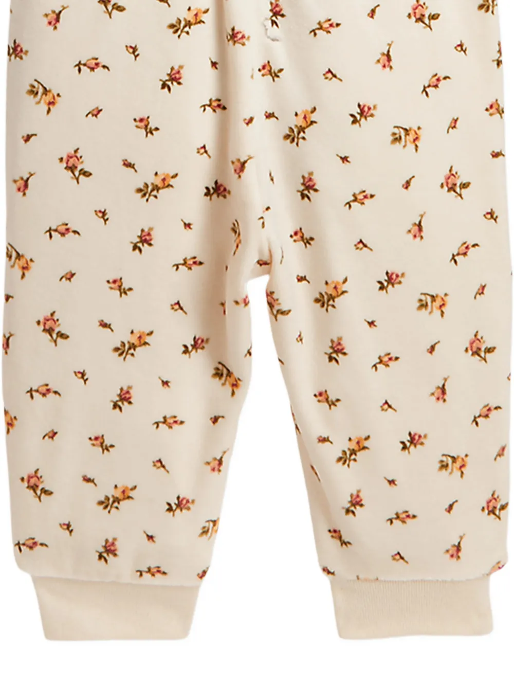 POLO RALPH LAUREN KIDS Trainingspak met bloemenprint en ruches Beige