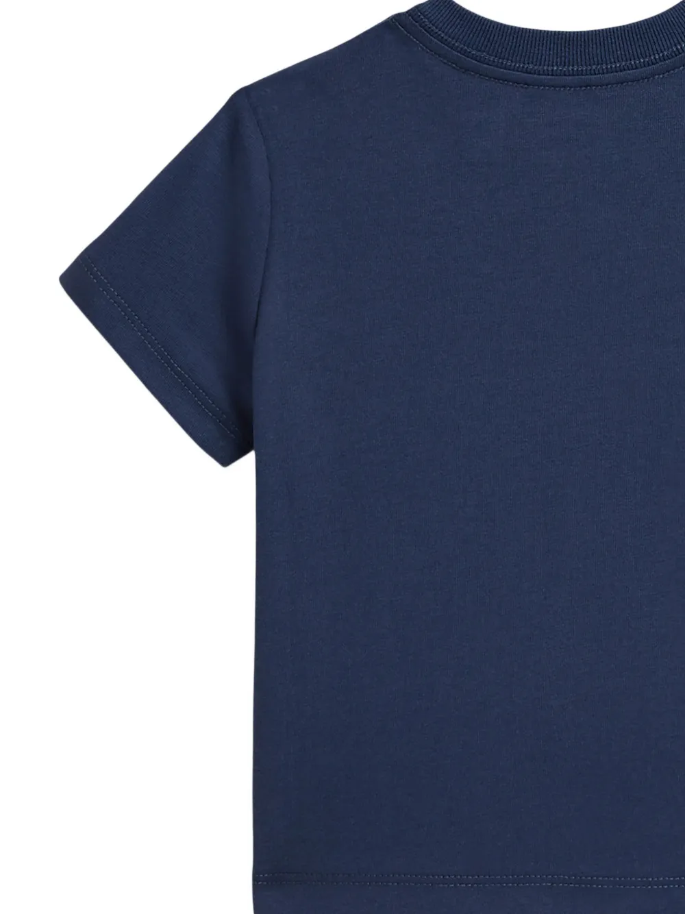 POLO RALPH LAUREN KIDS T-shirt met drukknopen en print Blauw