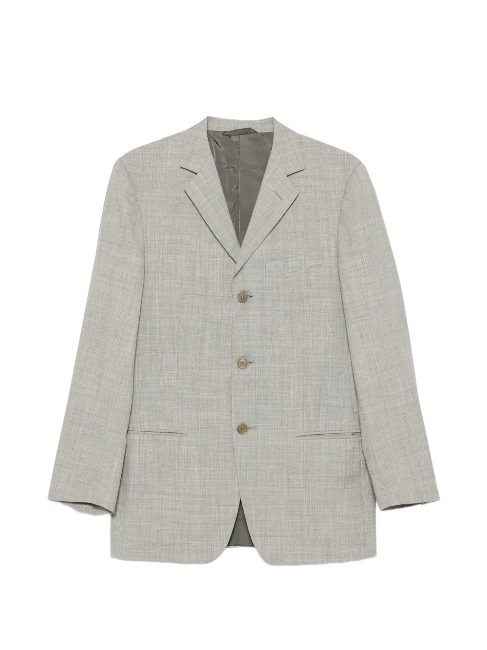 Romeo Gigli Pre-Owned veste boutonnée à revers crantés (années 1990) - Gris Romeo Gigli Pre-Owned veste boutonnée à revers crantés (années 1990) - Gris