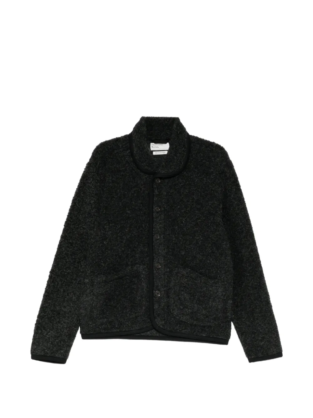 Universal Works Bouclet Jacket In Black