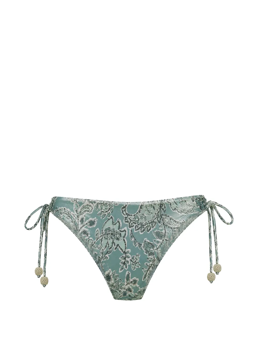 Del Maar Nihue floral-print bikini bottoms - Verde
