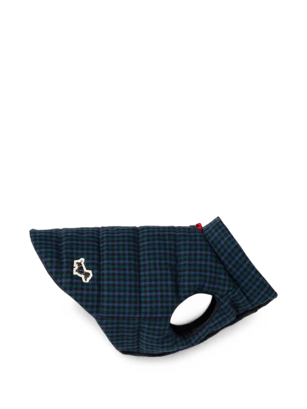 POLDO DOG COUTURE Wendbarer Lake Trail Hundemantel mit Karo - Blau