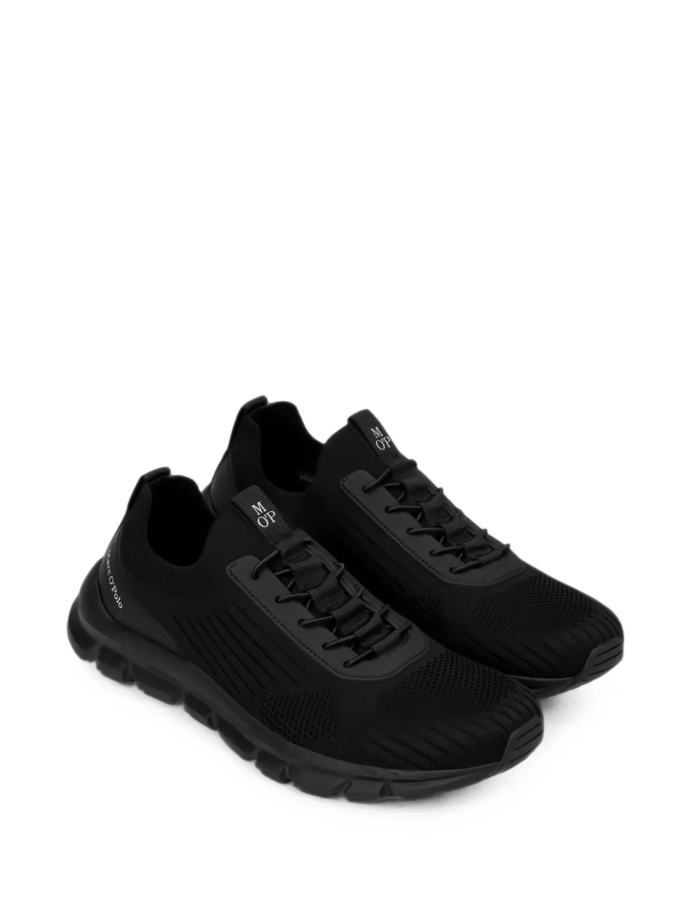 Marc O'Polo knit panelled sneakers Zwart