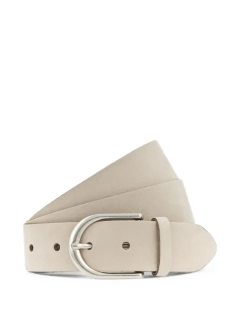 BGM LABEL velvet buckle-fastening belt