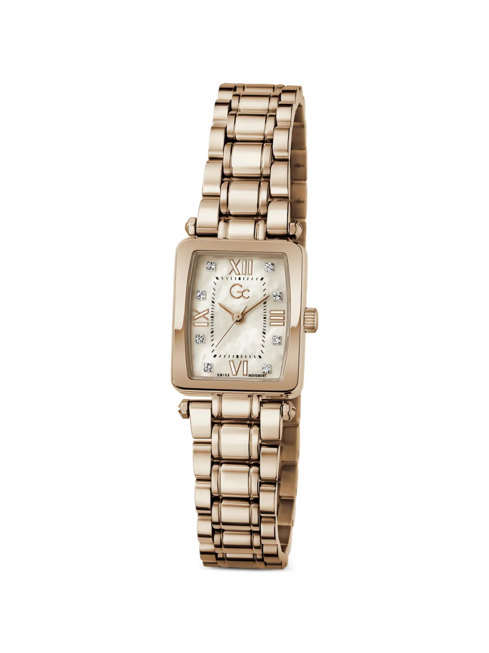 GUESS USA GC rectangular-case 21mm watch - Toni neutri