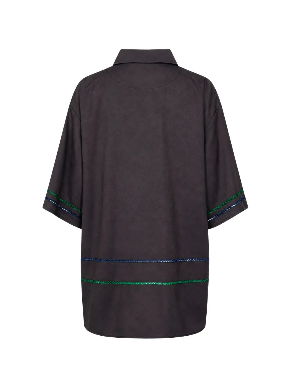 Muller Of Yoshiokubo Picot blouse met borduurwerk Zwart