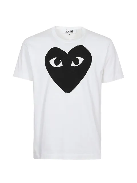 Comme Des Garçons Play Camiseta com estampa de coração