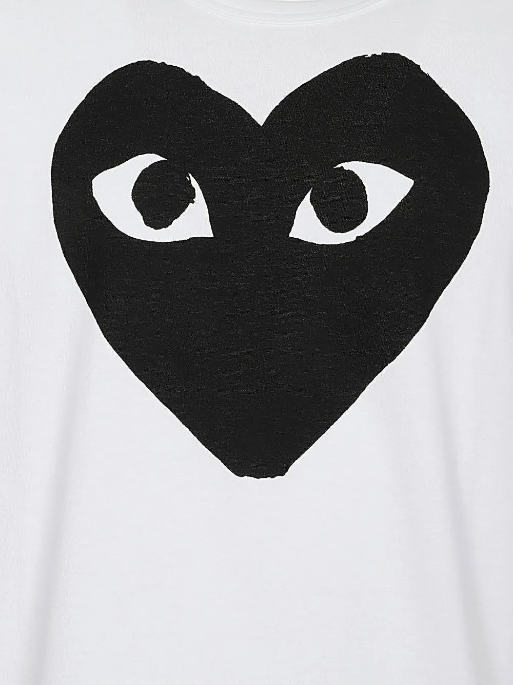 Comme Des Garçons Play T-shirt met hartprint Wit